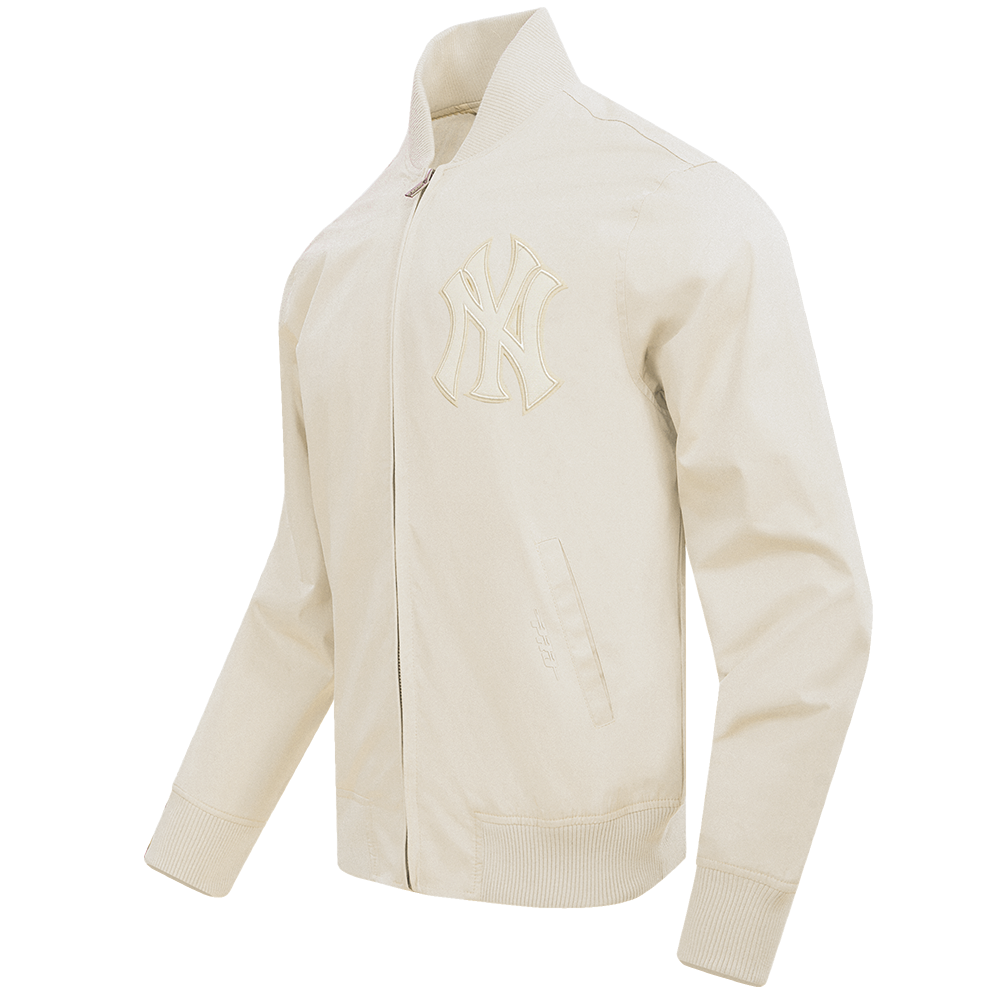 MLB NEW YORK YANKEES NEUTRAL MEN'S  TWILL JACKET (EGGSHELL)