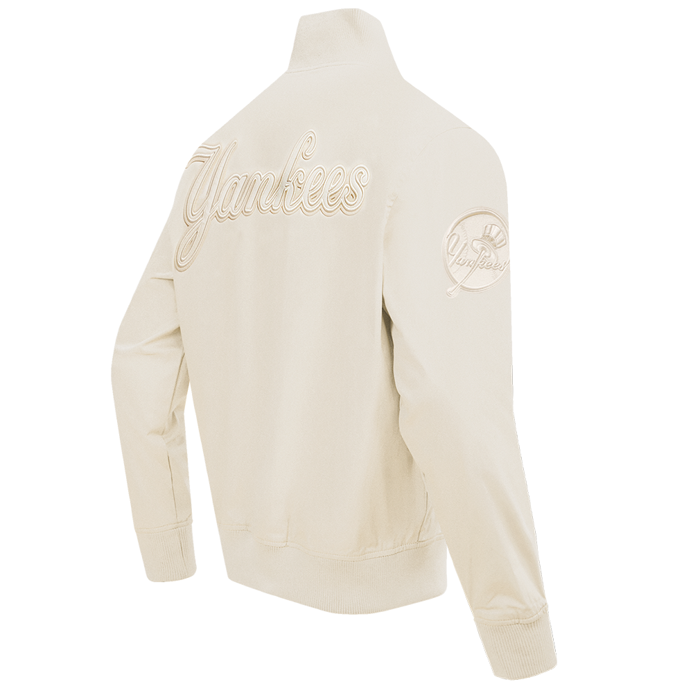 MLB NEW YORK YANKEES NEUTRAL MEN'S  TWILL JACKET (EGGSHELL)