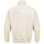 MLB NEW YORK YANKEES NEUTRAL MEN'S  TWILL JACKET (EGGSHELL)