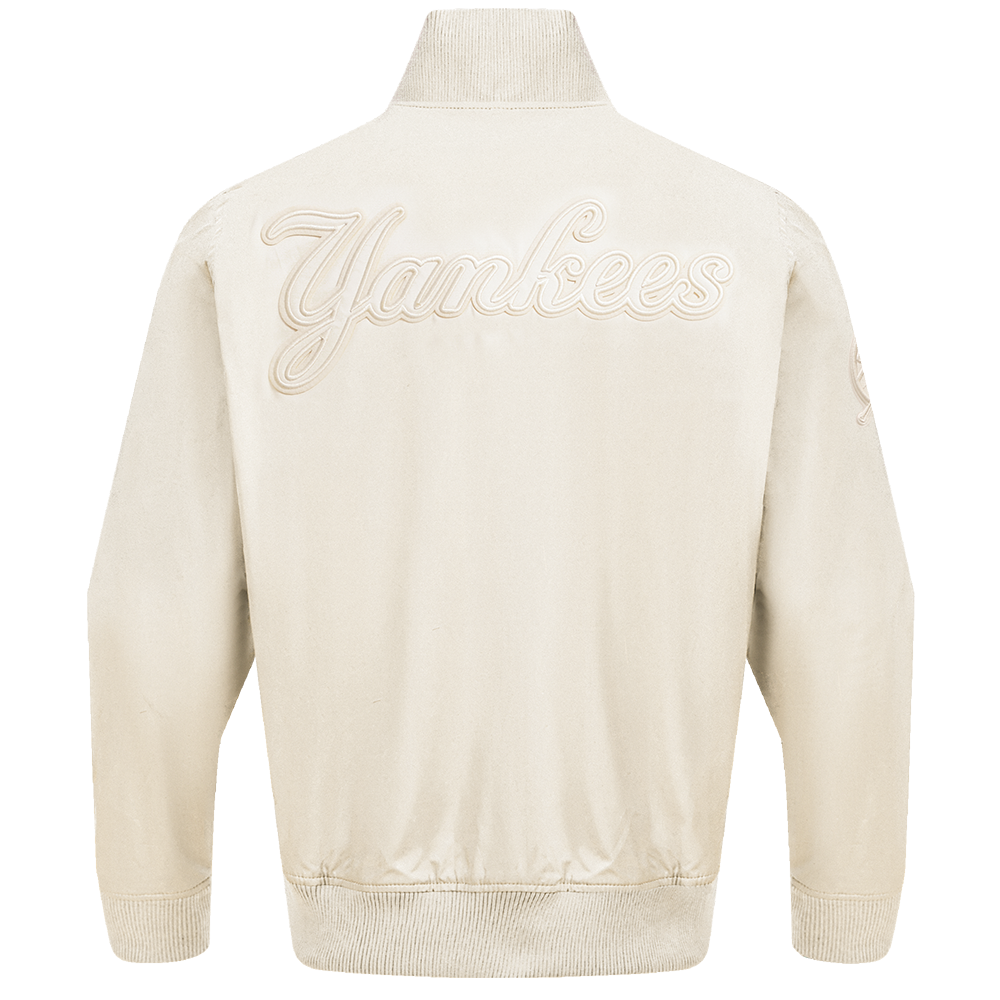 MLB NEW YORK YANKEES NEUTRAL MEN'S  TWILL JACKET (EGGSHELL)