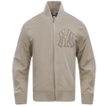 MLB NEW YORK YANKEES NEUTRAL MEN'S  TWILL JACKET (TAUPE)