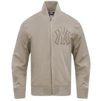 MLB NEW YORK YANKEES NEUTRAL MEN'S  TWILL JACKET (TAUPE)