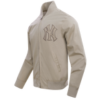 MLB NEW YORK YANKEES NEUTRAL MEN'S  TWILL JACKET (TAUPE)