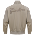 MLB NEW YORK YANKEES NEUTRAL MEN'S  TWILL JACKET (TAUPE)