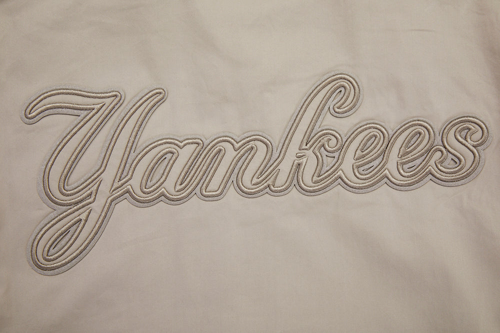 MLB NEW YORK YANKEES NEUTRAL MEN'S  TWILL JACKET (TAUPE)