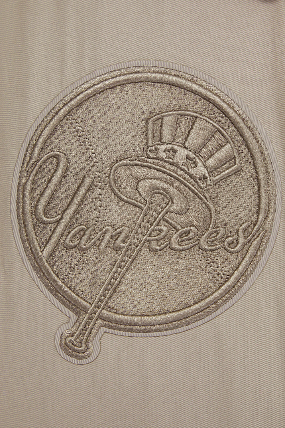 MLB NEW YORK YANKEES NEUTRAL MEN'S  TWILL JACKET (TAUPE)
