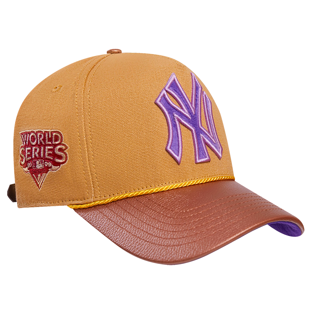 MLB NEW YORK YANKEES RESERVE 2 TONE PINCH FRONT STRAPBACK (TAN/ WHEAT)