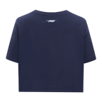 MLB NEW YORK YANKEES SKETCHBOOK WOMEN'S SINGLE JERSEY BOXY TEE (MIDNIGHT NAVY)