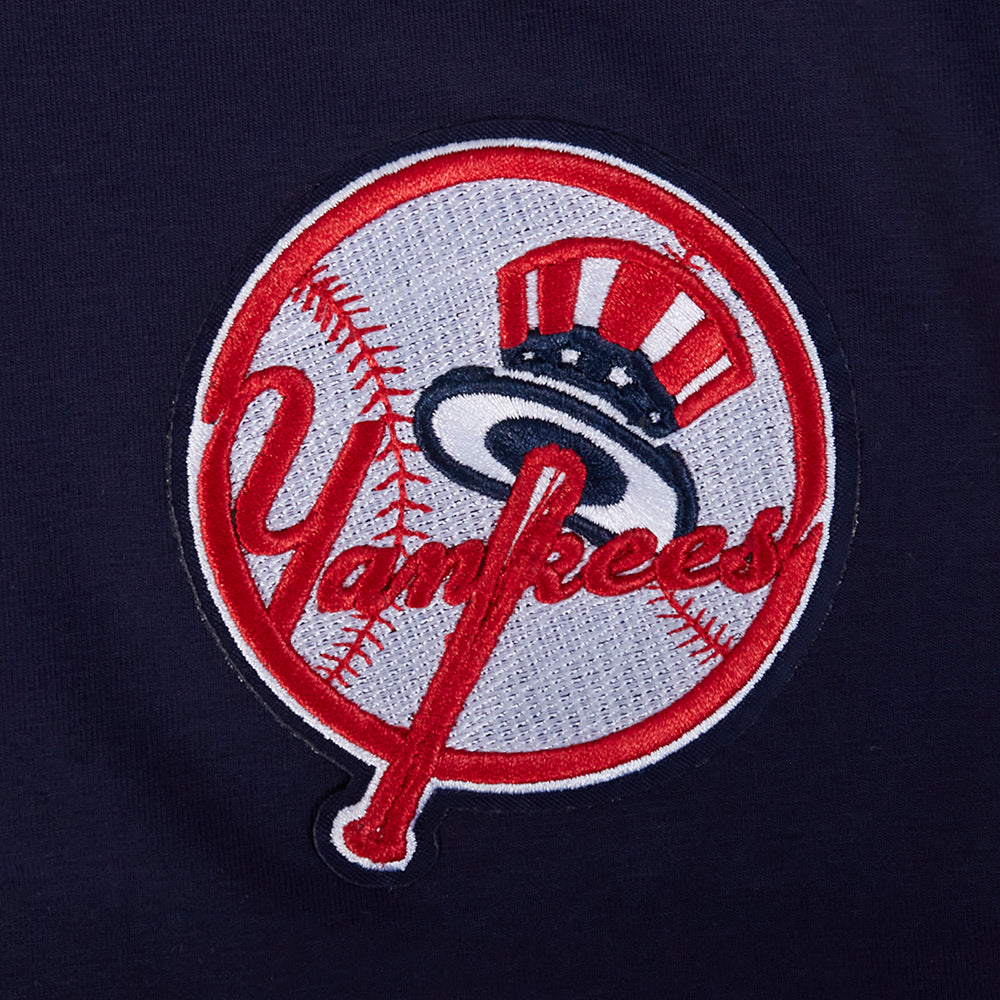 MLB NEW YORK YANKEES GAME DAY CLASSICS WOMEN'S SINGLE JERSEY BABY DOLL TOP (MIDNIGHT NAVY)
