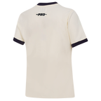 MLB NEW YORK YANKEES RETRO CASCADE WOMEN'S RINGER TOP (EGGSHELL/ MIDNIGHT NAVY)