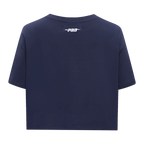 MLB NEW YORK YANKEES RETRO ELEVATION WOMEN'S SINGLE JERSEY BOXY TOP (MIDNIGHT NAVY)