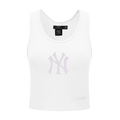 MLB NEW YORK YANKEES HOLOGRAM WOMEN'S FITTED RACERBACK (WHITE)