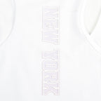 MLB NEW YORK YANKEES HOLOGRAM WOMEN'S FITTED RACERBACK (WHITE)