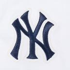 MLB NEW YORK YANKEES SHEER INFLUENCE WOMEN'S BOYFRIEND TOP (WHITE)