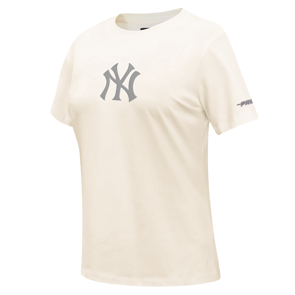 MLB NEW YORK YANKEES STREET TEAM WOMEN'S SJ SLIM FIT TOP (EGGSHELL)