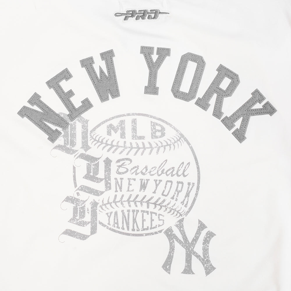MLB NEW YORK YANKEES STREET TEAM WOMEN'S SJ SLIM FIT TOP (EGGSHELL)
