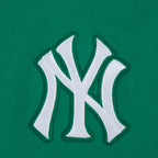 MLB NEW YORK YANKEES WINGSPAN T-SHIRT EN JERSEY SIMPLE À COUPE CARRÉE POUR FEMME (VERT KELLY)