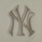 MLB NEW YORK YANKEES WINGSPAN T-SHIRT EN JERSEY SIMPLE À COUPE CARRÉE POUR FEMME (TAUPE)