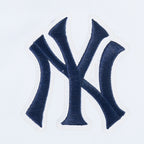 MLB NEW YORK YANKEES WINGSPAN T-SHIRT EN JERSEY SIMPLE À COUPE CARRÉE POUR FEMME (BLANC)
