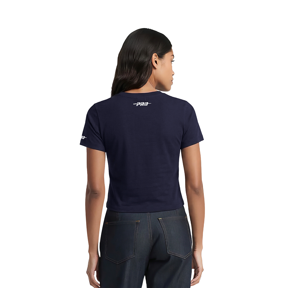 MLB NEW YORK YANKEES  WOMEN'S S/S SLIM TOP (MIDNIGHT NAVY)