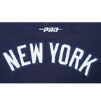 MLB NEW YORK YANKEES CLASSIC CHENILLE WOMEN'S SJ BOXY TOP (MIDNIGHT NAVY)