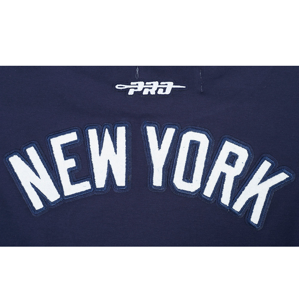 MLB NEW YORK YANKEES CLASSIC CHENILLE WOMEN'S SJ BOXY TOP (MIDNIGHT NAVY)