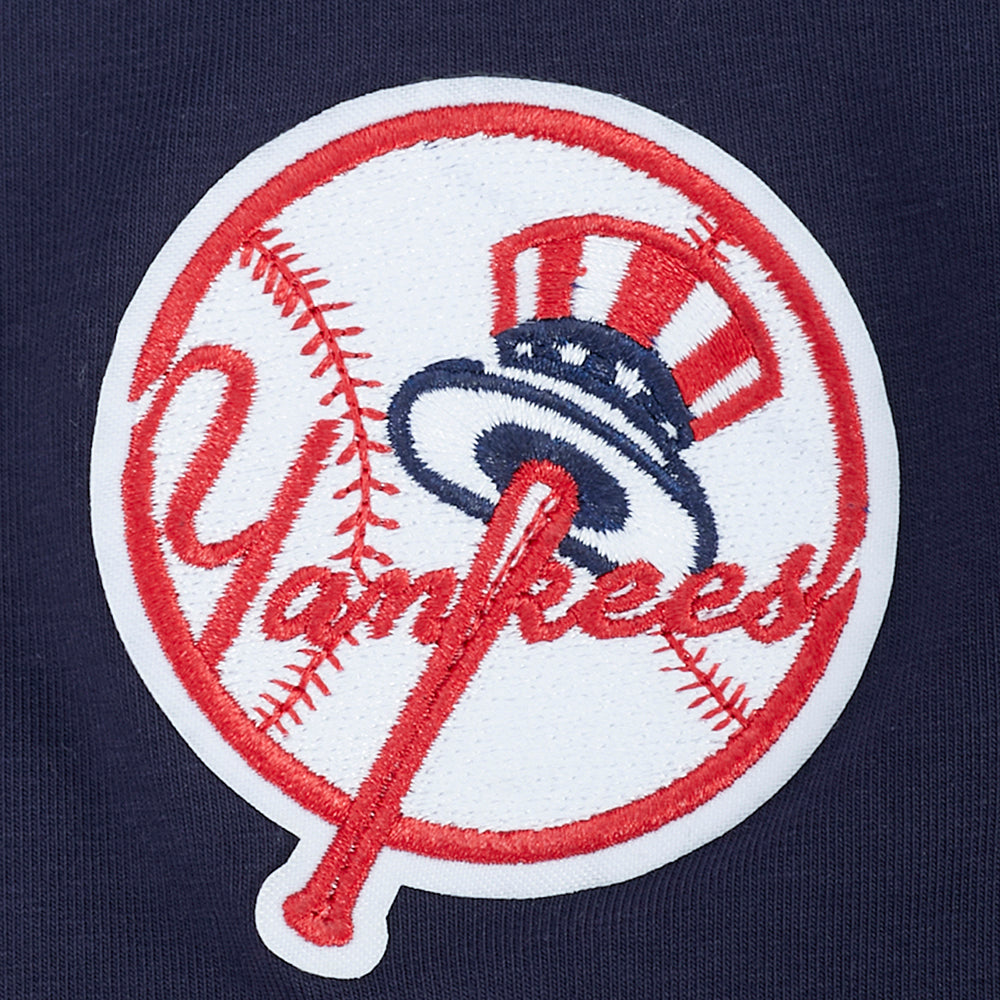 MLB NEW YORK YANKEES CLASSIC CHENILLE WOMEN'S SJ BOXY TOP (MIDNIGHT NAVY)