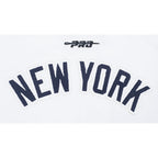 MLB NEW YORK YANKEES CLASSIC CHENILLE WOMEN'S SJ BOXY TOP (WHITE)