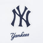 MLB NEW YORK YANKEES CLASSIC CHENILLE WOMEN'S SJ BOXY TOP (WHITE)