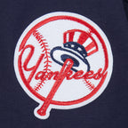 MLB NEW YORK YANKEES CLASSIC CHENILLE HAUT EN JERSEY SIMPLE À COUPE AJUSTÉE POUR FEMME (MARINE MINUIT)