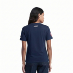MLB NEW YORK YANKEES CLASSIC CHENILLE HAUT EN JERSEY SIMPLE À COUPE AJUSTÉE POUR FEMME (MARINE MINUIT)