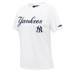 MLB NEW YORK YANKEES CLASSIC CHENILLE WOMEN'S SHIRT (WHITE)