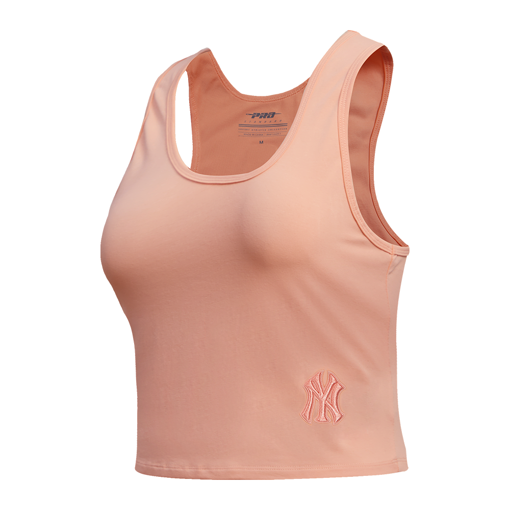 MLB NEW YORK YANKEES NEUTRAL WOMEN'S FITTED RACERBACK (GUAVA)