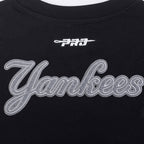 MLB NEW YORK YANKEES REVERSE FRENCH TERRY WOMEN'S BODYCON DRESS (BLACK)