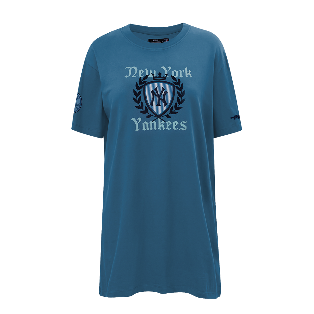MLB NEW YORK YANKEES COUNTRY CLUB WOMEN'S TEE DRESS (STEEL BLUE)