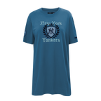 MLB NEW YORK YANKEES COUNTRY CLUB WOMEN'S TEE DRESS (STEEL BLUE)