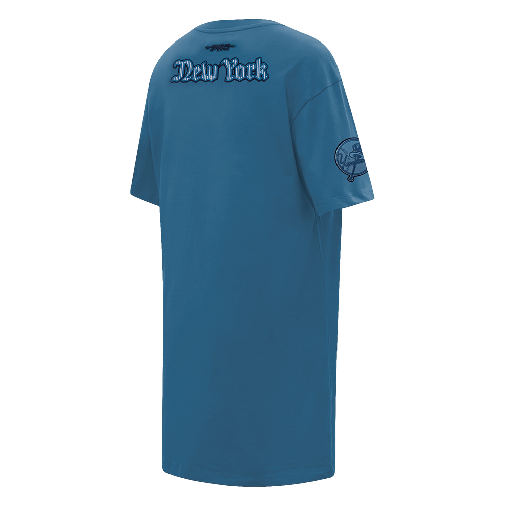MLB NEW YORK YANKEES COUNTRY CLUB WOMEN'S TEE DRESS (STEEL BLUE)