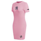 MLB NEW YORK YANKEES CLASSIC CHENILLE ROBE MOULANTE POUR FEMME (ROSE)
