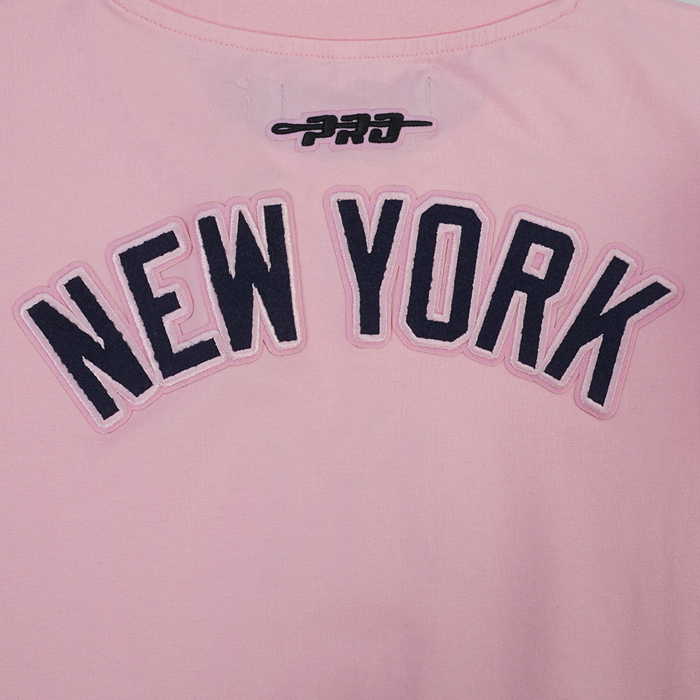 MLB NEW YORK YANKEES CLASSIC CHENILLE ROBE MOULANTE POUR FEMME (ROSE)