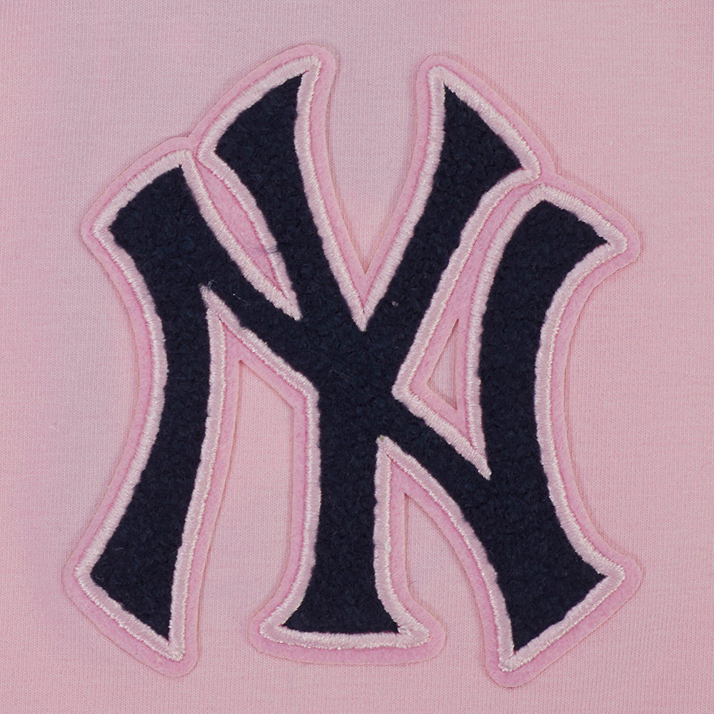 MLB NEW YORK YANKEES CLASSIC CHENILLE ROBE MOULANTE POUR FEMME (ROSE)