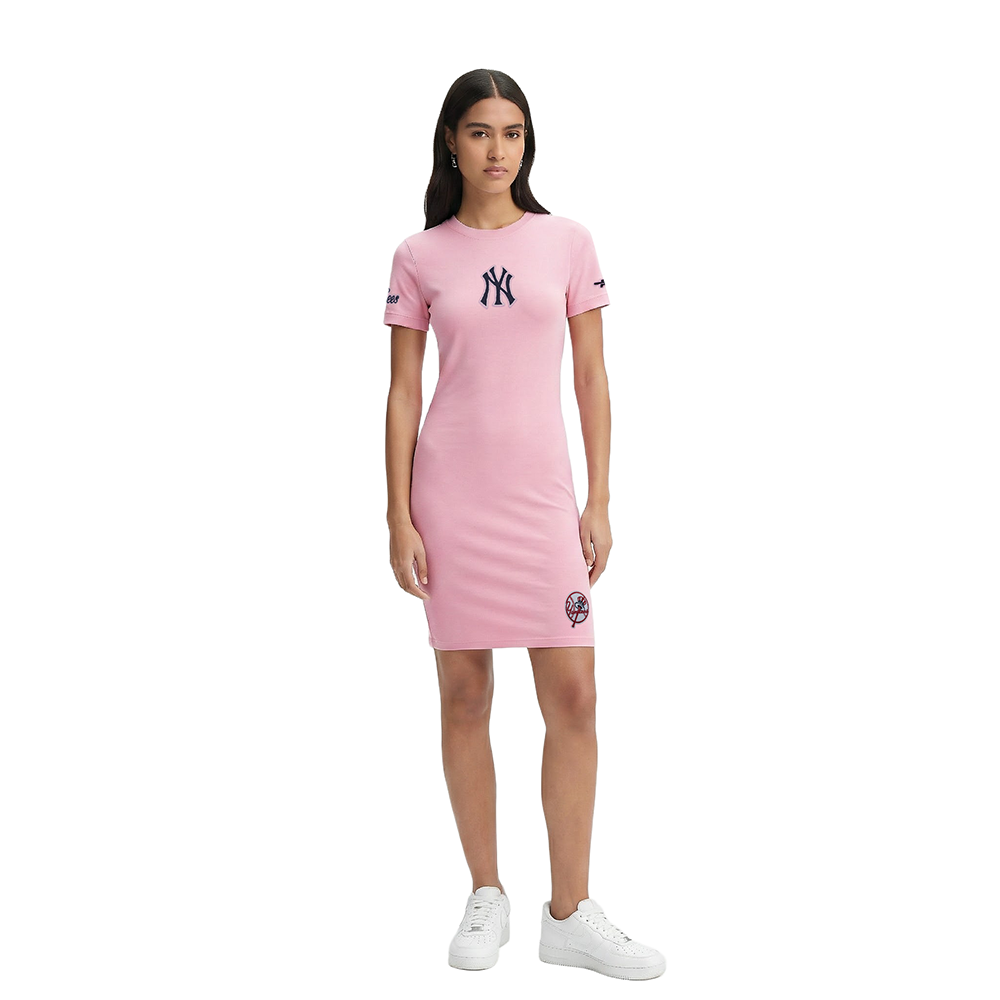 MLB NEW YORK YANKEES CLASSIC CHENILLE ROBE MOULANTE POUR FEMME (ROSE)