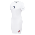 MLB NEW YORK YANKEES CLASSIC CHENILLE WOMEN'S DRESS (WHITE)