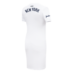 MLB NEW YORK YANKEES CLASSIC CHENILLE WOMEN'S DRESS (WHITE)
