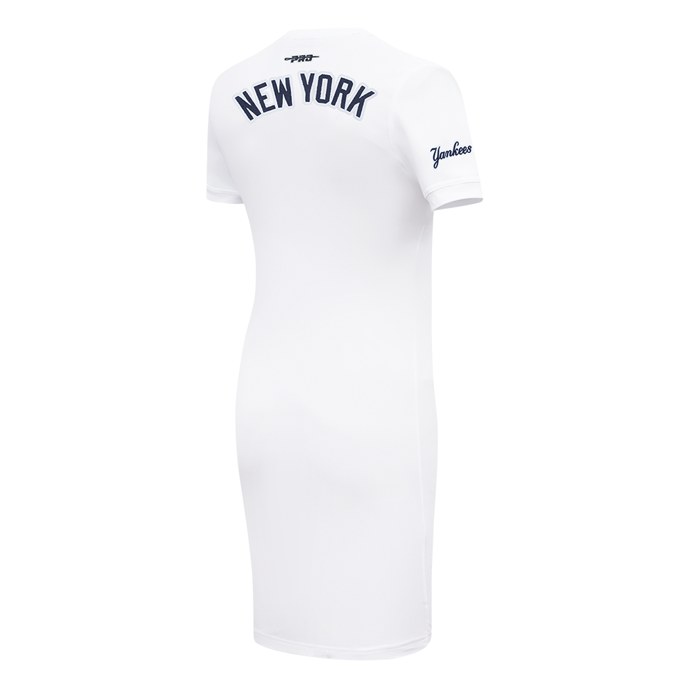 MLB NEW YORK YANKEES CLASSIC CHENILLE WOMEN'S DRESS (WHITE)