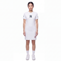 MLB NEW YORK YANKEES CLASSIC CHENILLE WOMEN'S DRESS (WHITE)
