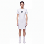 MLB NEW YORK YANKEES CLASSIC CHENILLE WOMEN'S DRESS (WHITE)