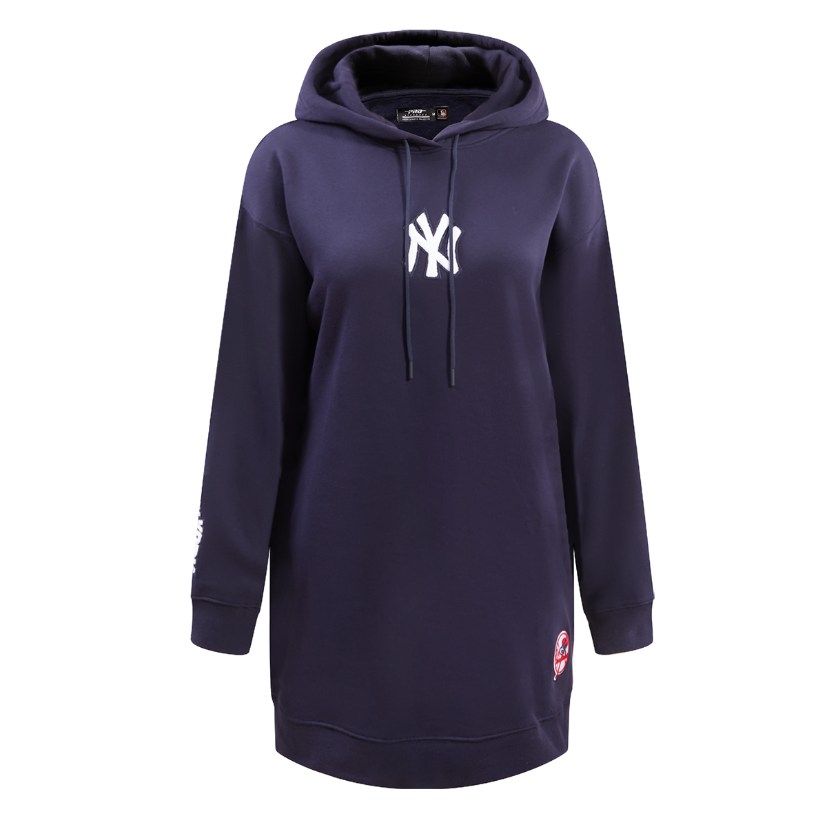MLB NEW YORK YANKEES CLASSIC WOMEN'S HOODIE DRESS (MIDNIGHT NAVY)