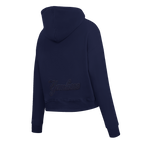 MLB NEW YORK YANKEES TRIPLE TONAL CHANDAIL À CAPUCHON EN MAILLE DOUBLE À GLISSIÈRE POUR FEMME (MARINE MINUIT)