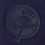 MLB NEW YORK YANKEES TRIPLE TONAL CHANDAIL À CAPUCHON EN MAILLE DOUBLE À GLISSIÈRE POUR FEMME (MARINE MINUIT)