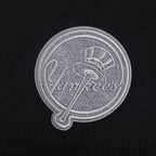 MLB NEW YORK YANKEES REVERSE FRENCH TERRY WOMEN'S FLEECE CREWNECK (BLACK)